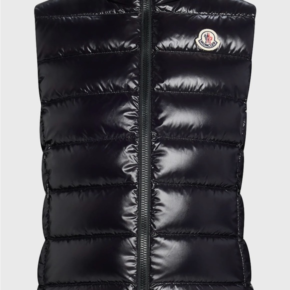 Moncler Jackets & Blazers - Moncler Shiny Black Quilted Vest